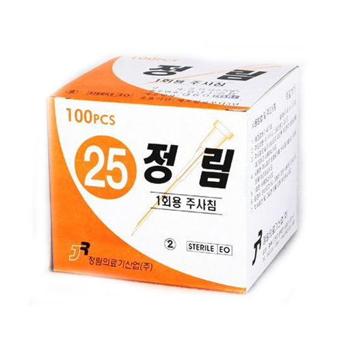 [정림]<br><big>주사기니들</big><br>25G 1*1/2