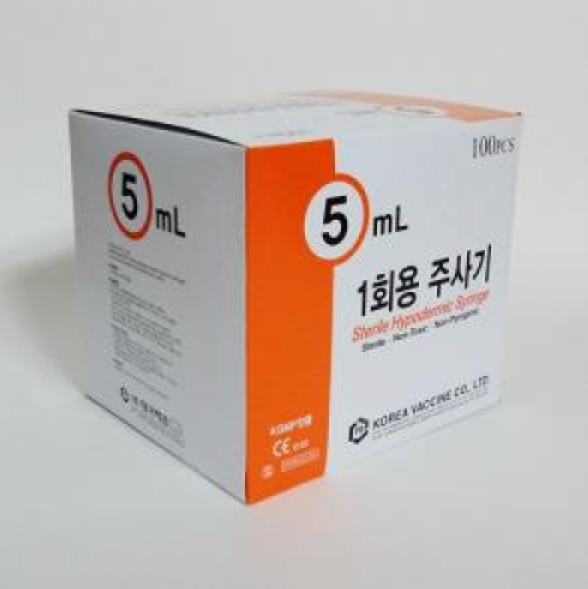 [한국백신]<br>주사기 5cc<br>무침